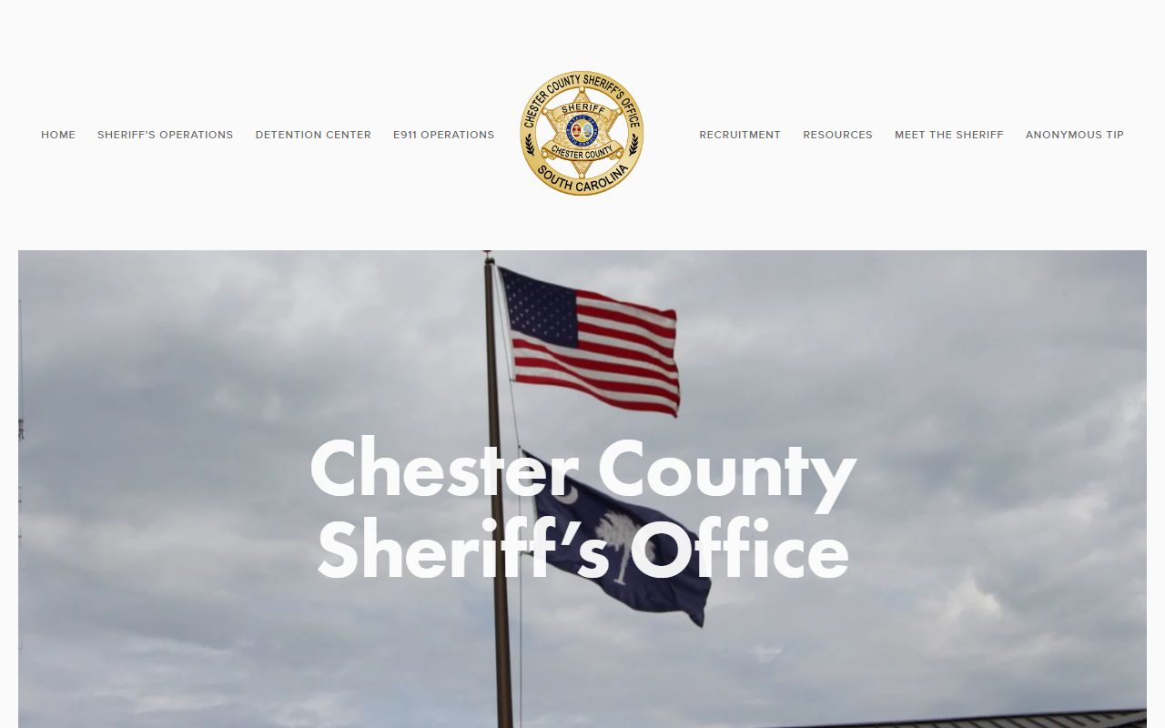 Chester County Sheriff's Office building on Dawson Drive