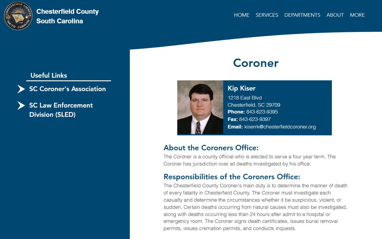 Chesterfield County public records access information