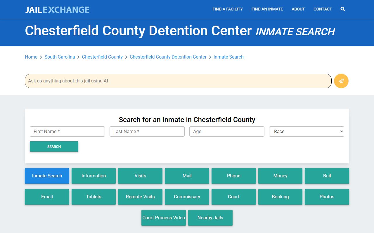 Chesterfield County inmate search resources