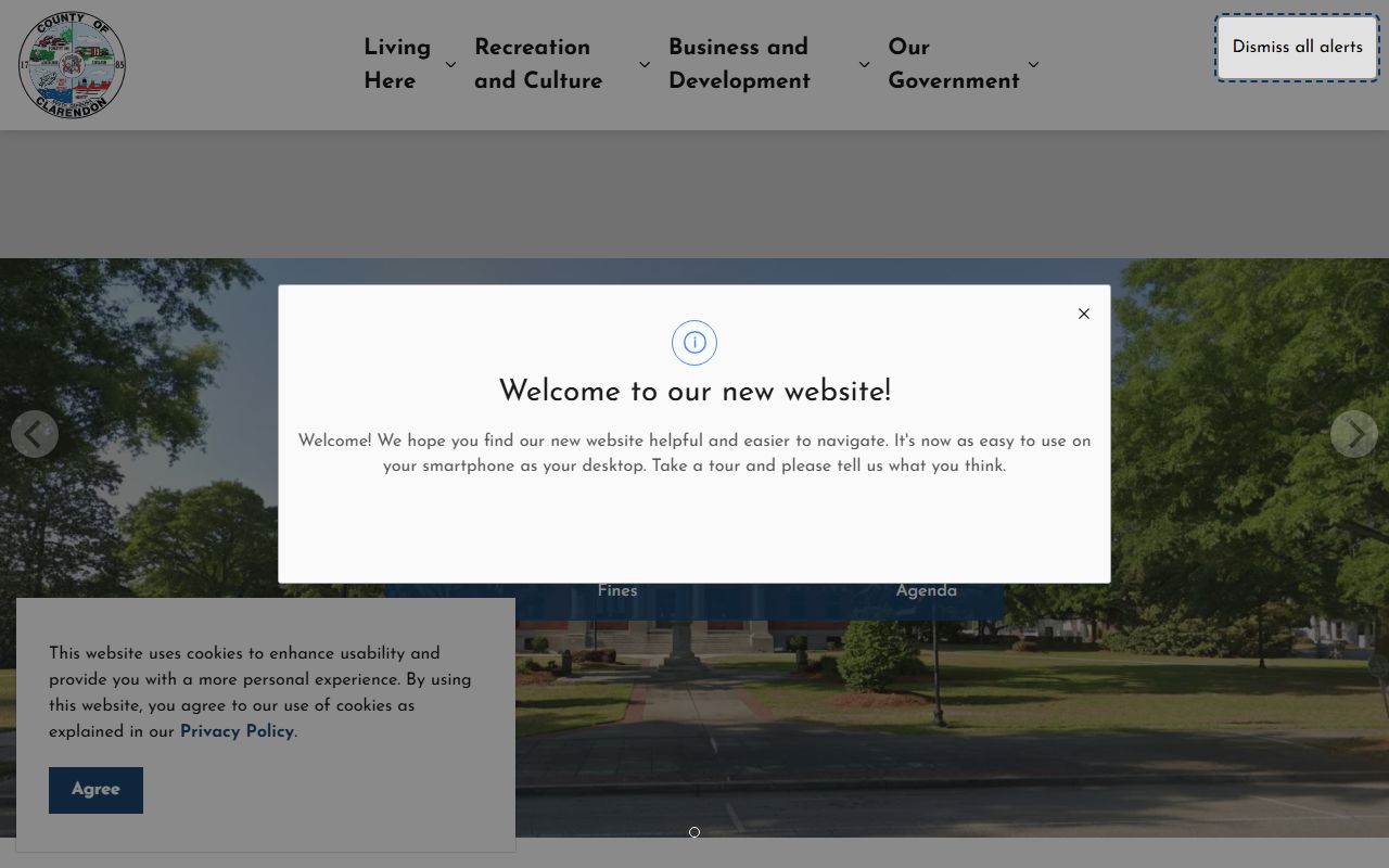 Clarendon County Sheriff's Office building in Manning, SC