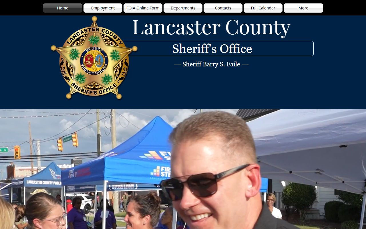 Lancaster County Sheriff's Office website for police blotter records