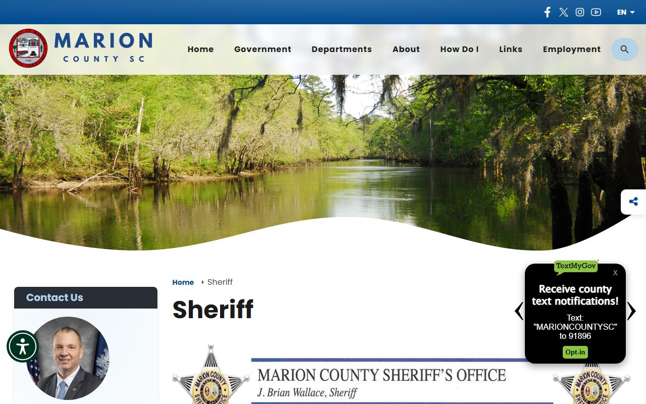 Marion County Sheriff's Office building and resources
