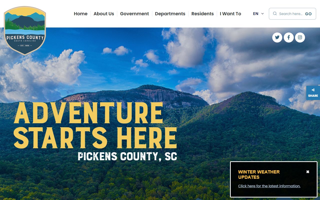 Pickens County government building and resources