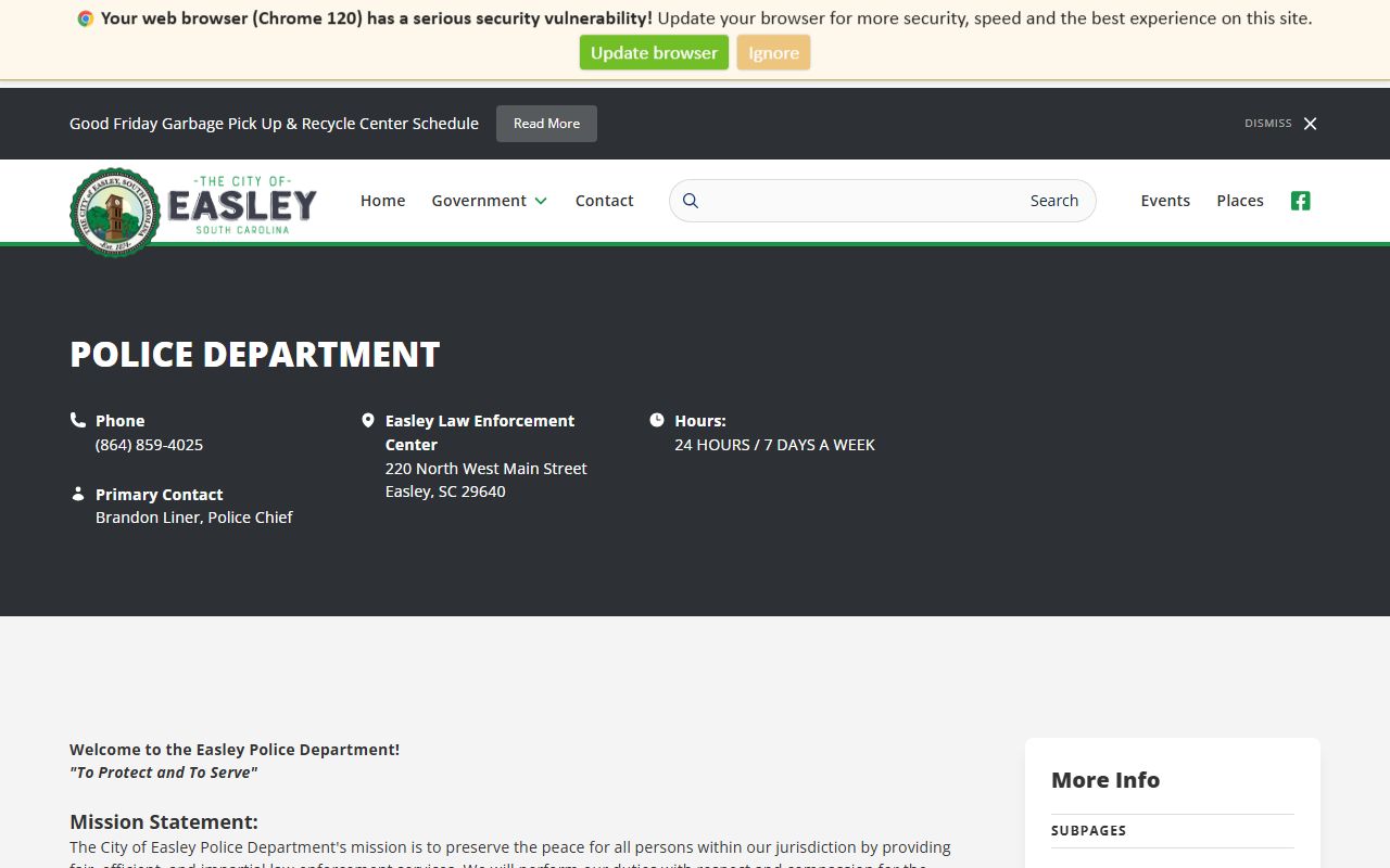 Pickens County law enforcement and public safety resources